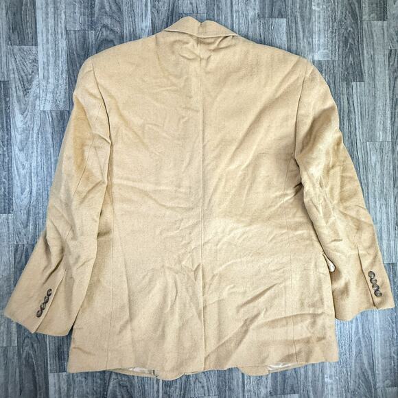 Jos A Bank 100% Camel Hair Blazer Sports Coat Jacket – Camel Tan – Pre‑Owned - Picture 2 of 8
